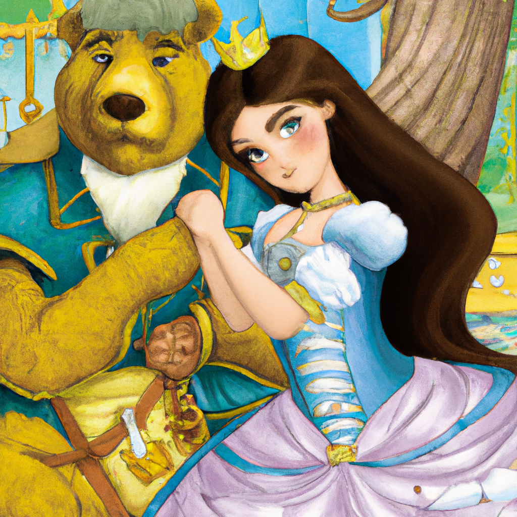 La princesa y el oso de peluche