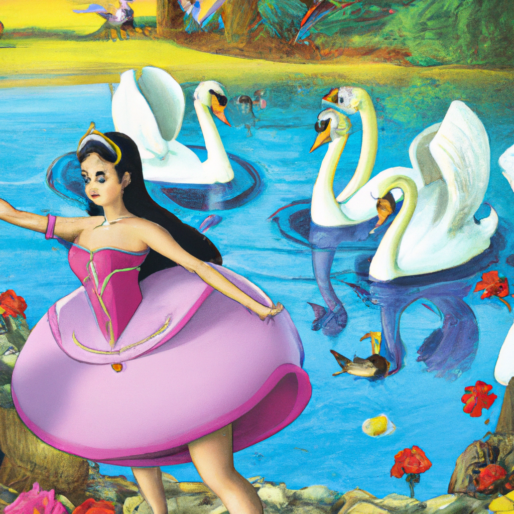 La princesa y el lago de los cisnes