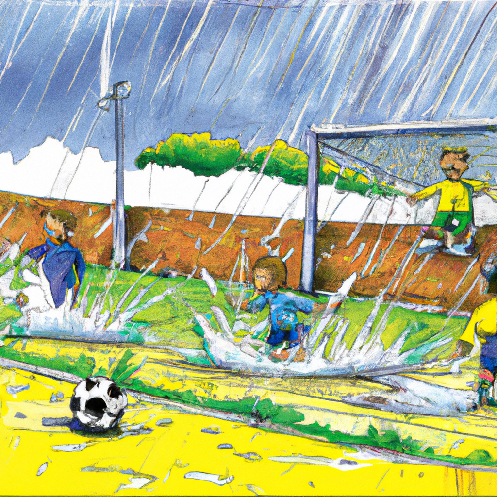 El partido de la lluvia